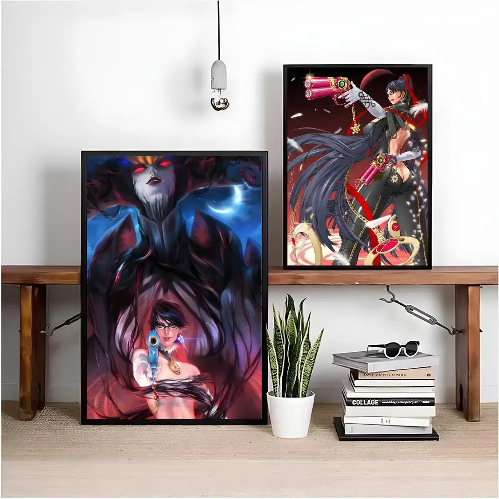 B-B-BayonettaS 3 Anime Poster HD Waterproof Canvas Poster Art: Aesthetic Wall Decor Home,Bar & More