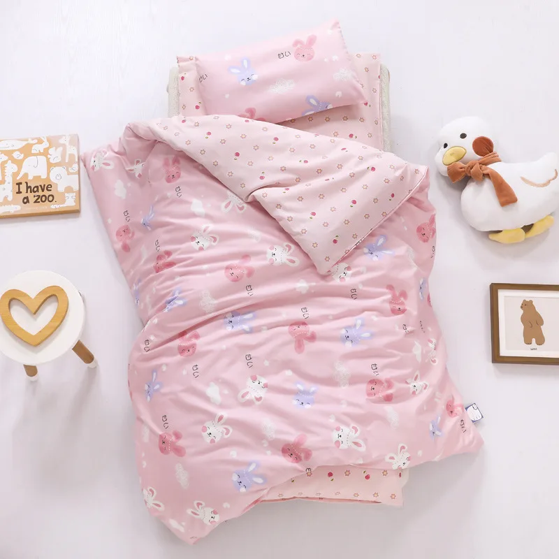 Newborn Baby Quilt Cover Cotton Soft Skin-friendly Breathable Baby Sleep Cartoon Quilt Protector Children Wearable Washable Bed