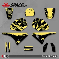 SPACE Motorycle Graphics Decal Stickers Kits For Yamaha PW80 PW 80 Number Name Background Custom