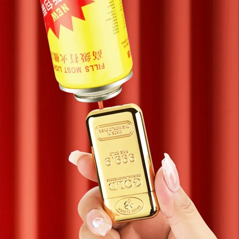 Noble Creative Brick Windproof Spray Blue Flame Torch Gas Lighter Mini Portable Outdoor Cigar Lighter Smoking - Image 5