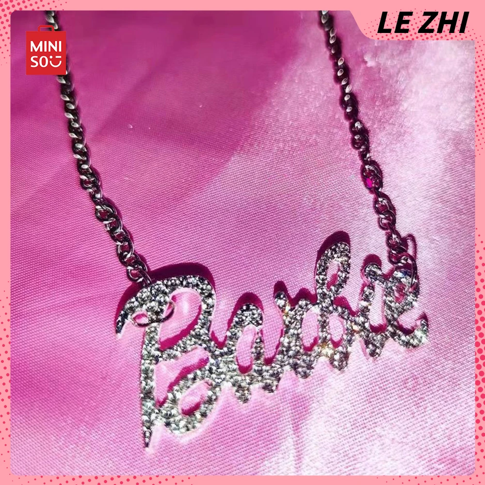 

Kawaii Barbie Series Necklace Spice Girl Y2K Retro Style Twinkling Fully-drilled Design Fashion Punk Harajuku Accessories Gift