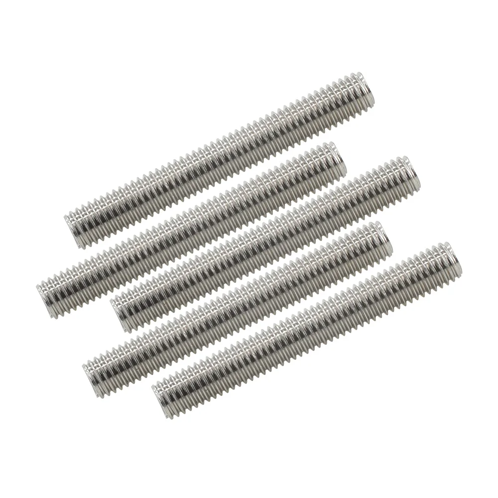 304 Stainless Steel Full Thread Rod Fully Metric Threaded Bar Bolt Screw M8 M10 M12 M14 M16 M18 M20 Fasteners Stud Rods 30-500mm