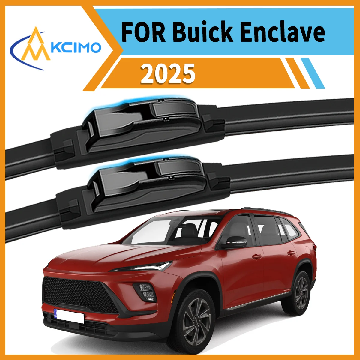 

Crystal Clear Every Drive 2-Pack Wiper Blades For Buick Enclave 2025 All-Weather Reliability Reduced Noise Enhanced Safety