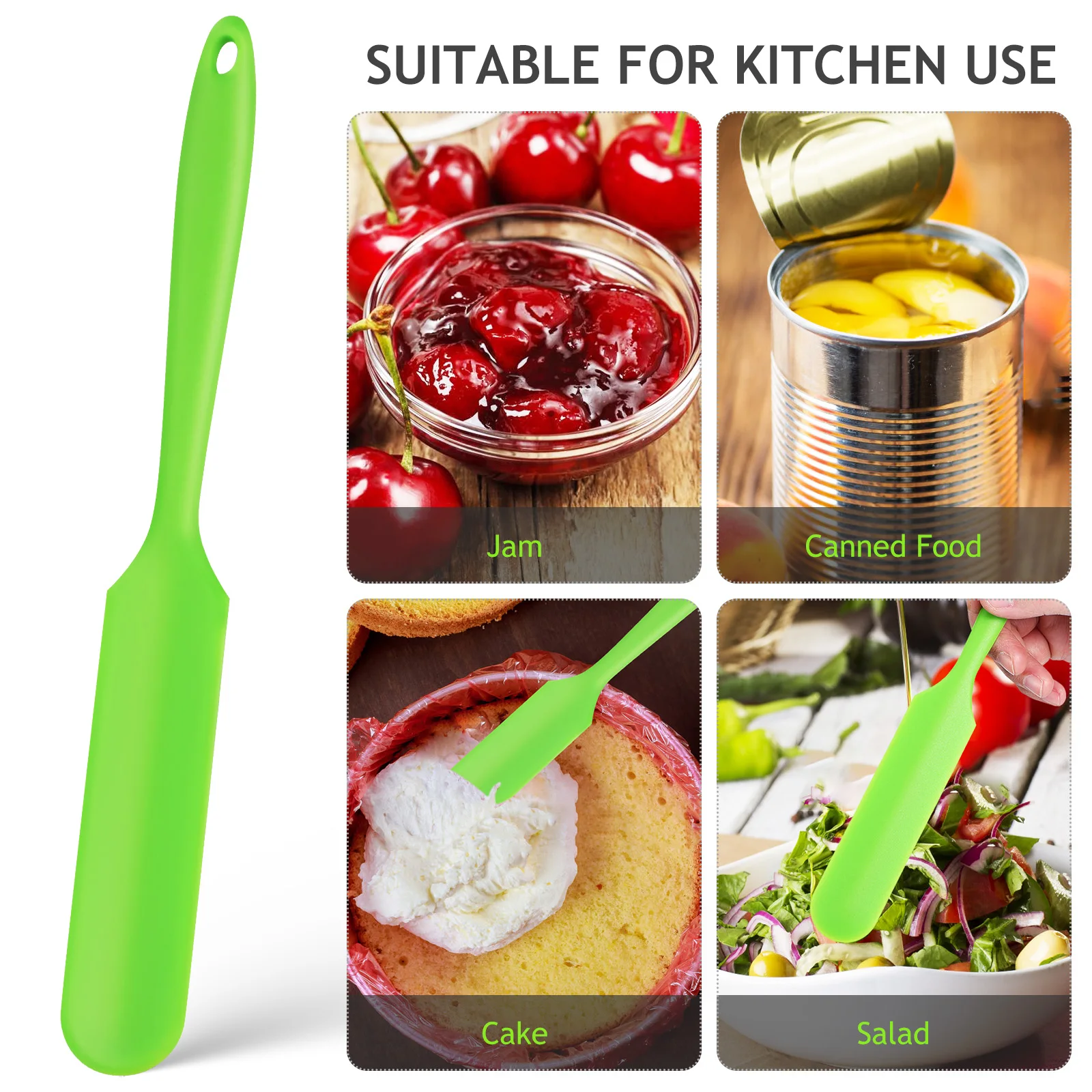

Silicone Scraper Cream Spatula Jam Spreader Kitchen Utensils Jar Sourdough Spoon