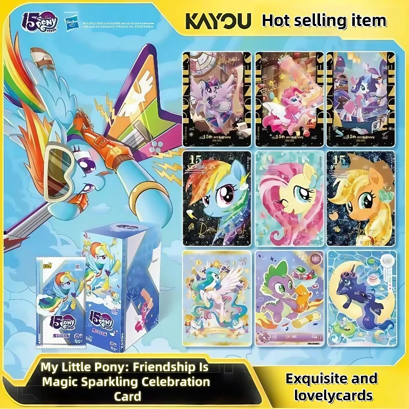 

KAYOU Genuine My Little Pony Card Friendship Eternal Glory Moon Series Cards, Children's Anime Peripheral Collection Gift Cards