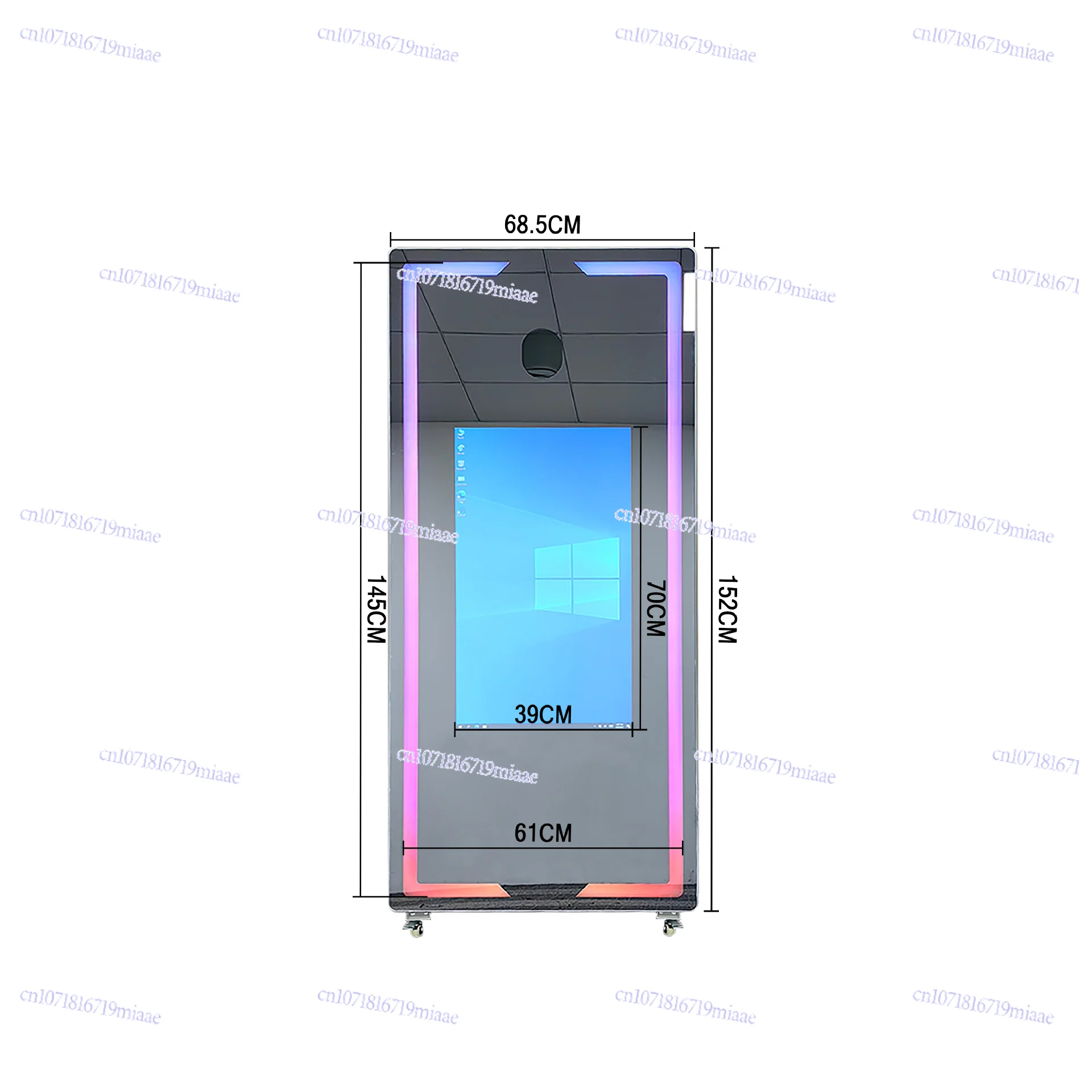 

Magic Mirror Photo Booth Machine Touch Screen Led Frame Drop Shipping for Events Beauty Picture Portable Selfie Photobooth