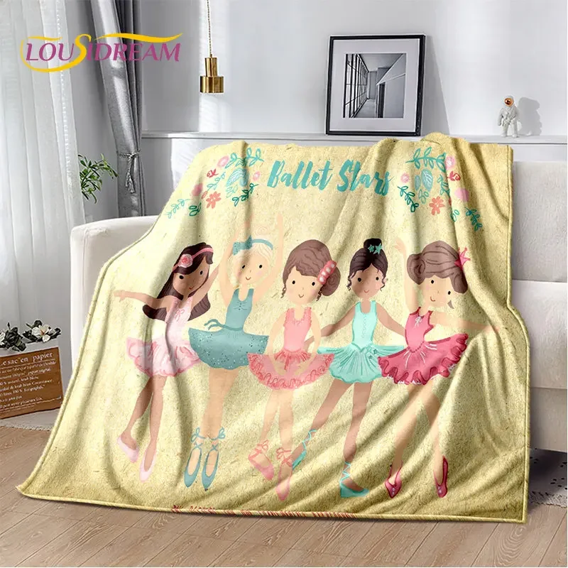 

Милое балетное одеяло с единорогом для девочек, мягкое плюшевое одеяло с героями мультфильмов, уютное фланелевое одеяло для гостиной, спальни, дивана, пикника