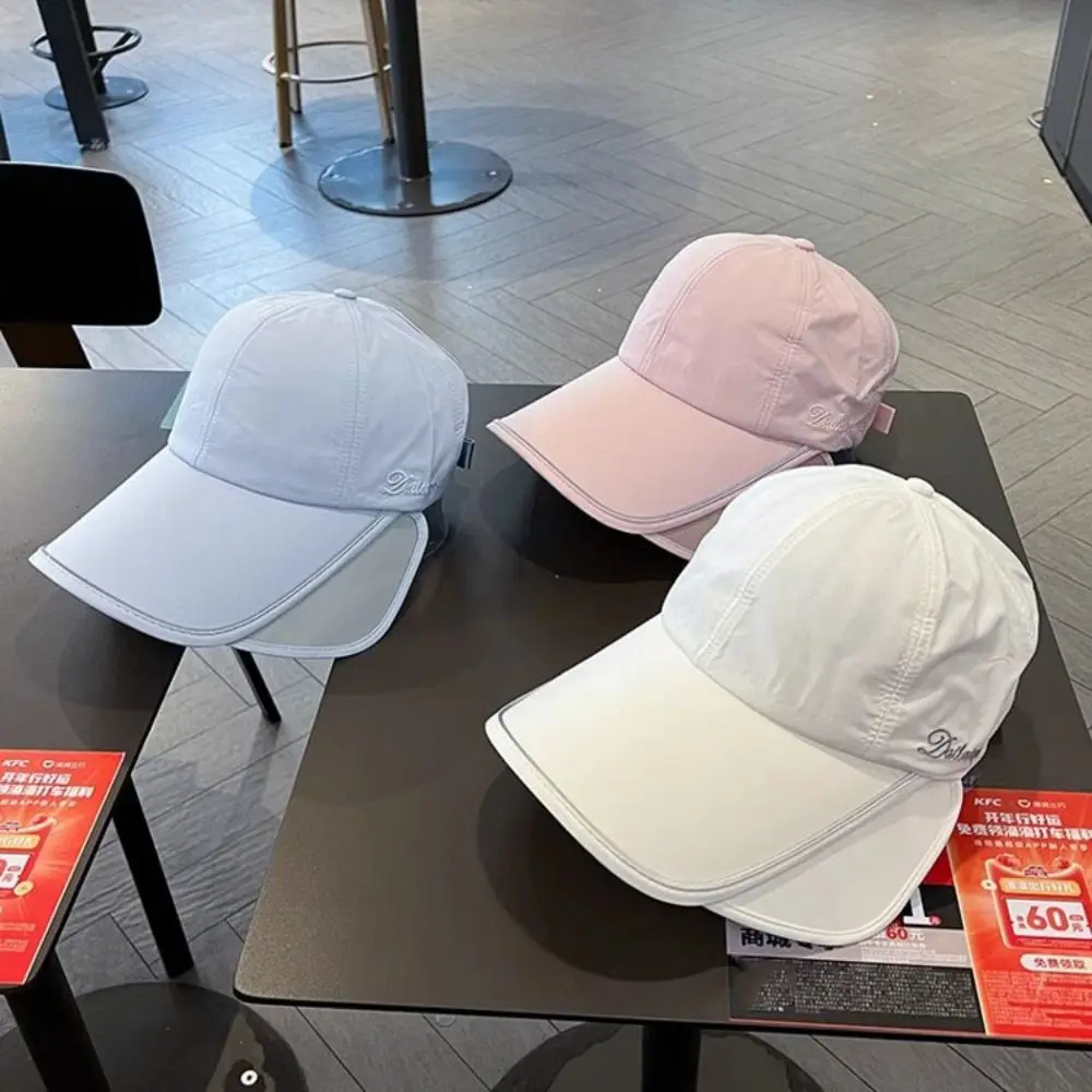 

Wide Brim Sunscreen Baseball Hat UV Protection Sun Protection Retractable Sun Hat Foldable Ponytail Hat Sunscreen Hat Surfing