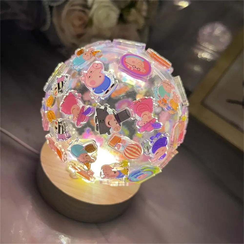 DIY Acrylic Patch Night Light Hot Anime Handmade Lamps Cartoon Table Lamp for Desk Ornaments Home Decoration Kids Baby Gift