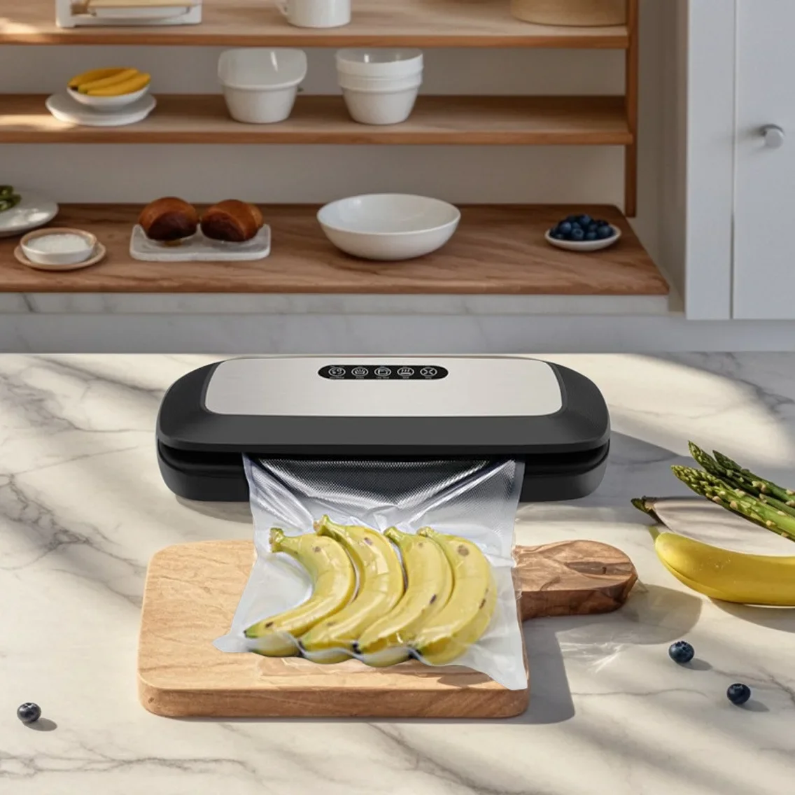 Household food preservation vacuum sealing machine, kitchen vacuum baler, automatic food sealing and packaging machine