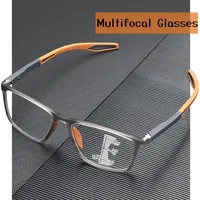 TR90 Anti-blue Light Multifocal Reading Glasses Men Women Progressive Near Far Eyewear Ultralight Sports Farsight Eyeglasses