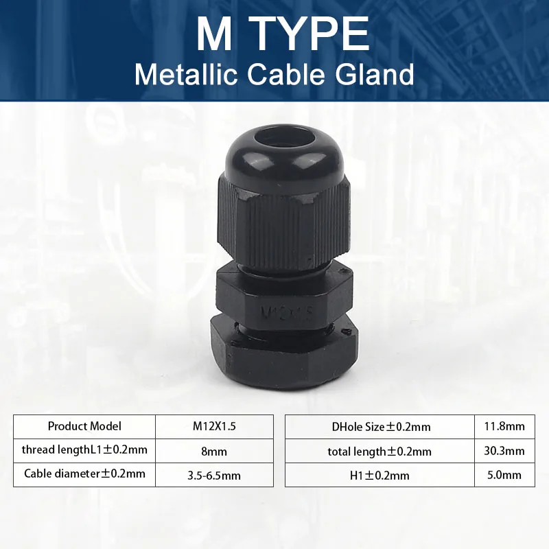 5pcs ip68 Kabel verschraubung wasserdicht verstellbare Kabelst ecker m12/m16/m18/m20/m22/m25/m27/m30 Kunststoff verbindungen schwarz weiß diy go
