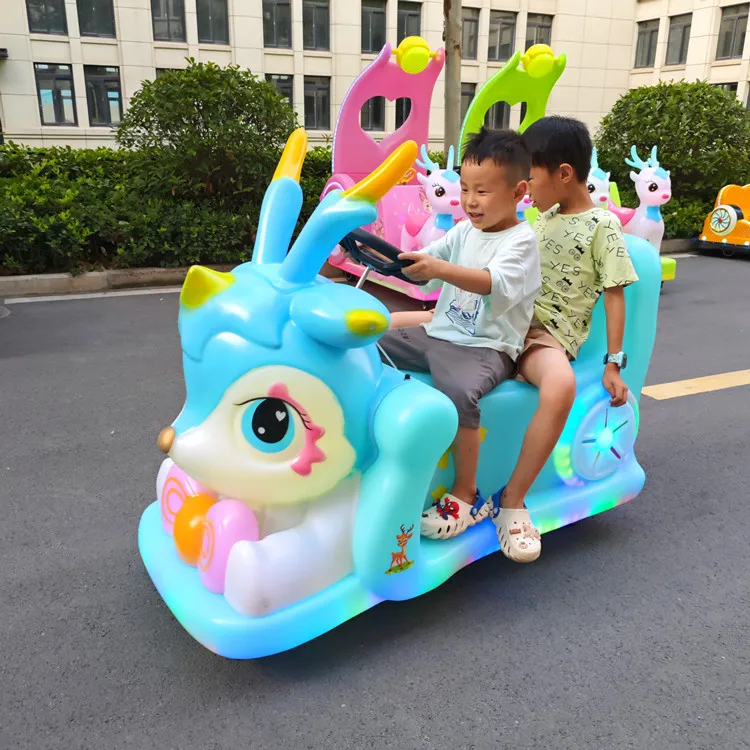 Popular Children's Plaza Luminous Toy Cars Amusement Park Parent-Child Electric Cars Shopping Mall Park Bumper Cars