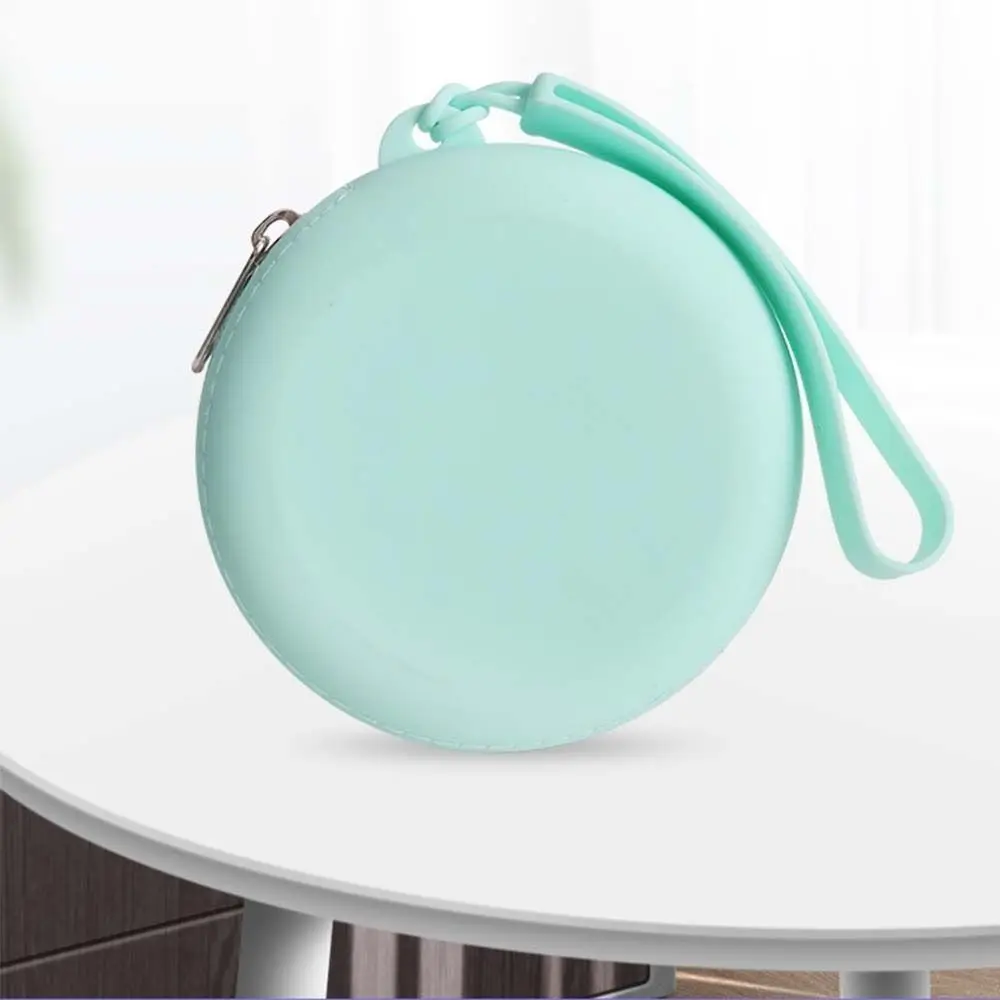 女性用丸型シリコン小銭入れ,大容量,ポータブル,屋外,防水