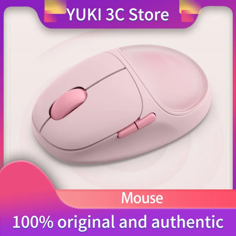 M01 Wireless Bluetooth Mouse 2.4GMINI Office Games Gift Universal Girl Cute Laptop Magnetic Back Cover Color 125Hz ABS 2400DPI