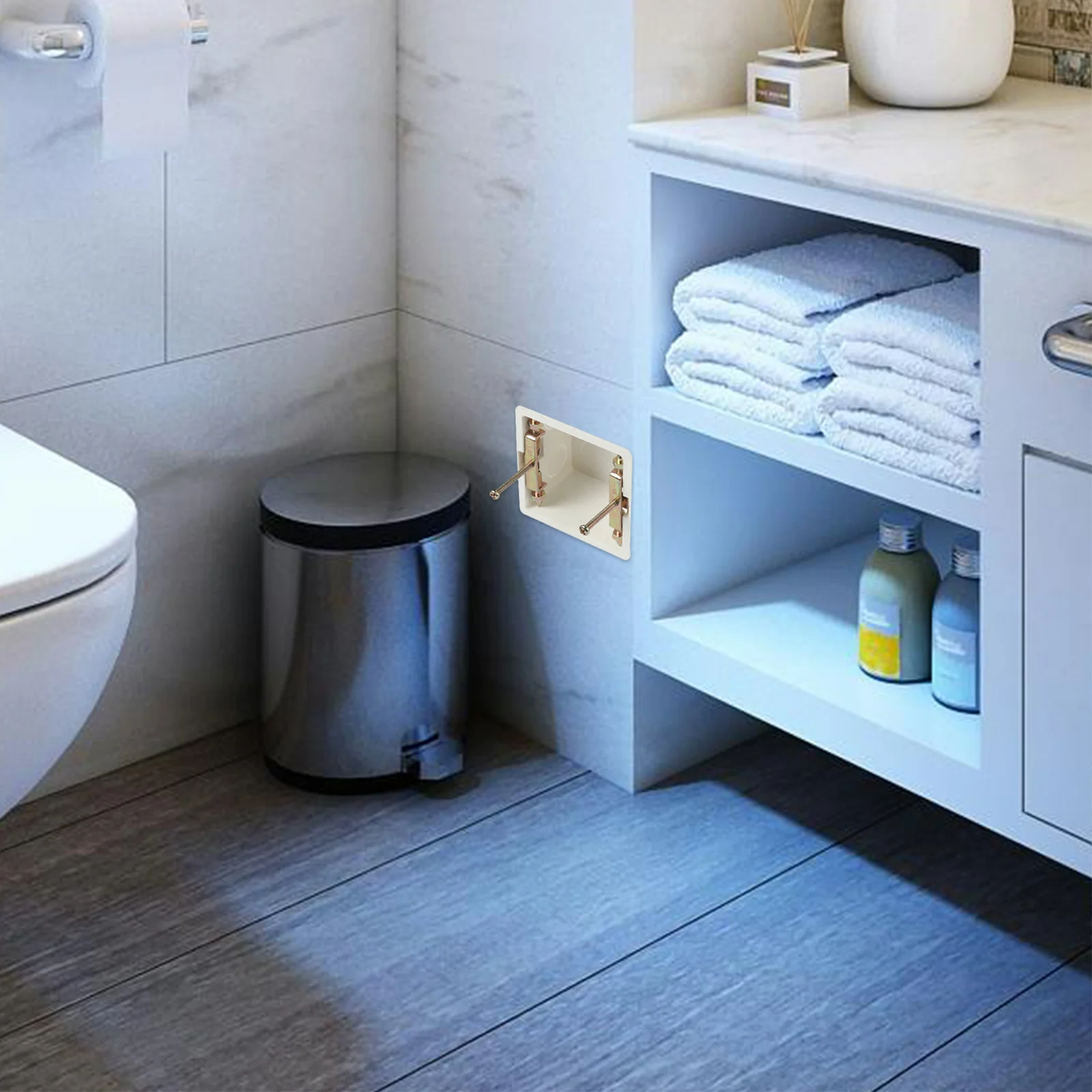 

10Pcs Plastic Junction Box Electric Mounting Box Wall Mounted Outlet Installation Concealed Socket Repair Tool