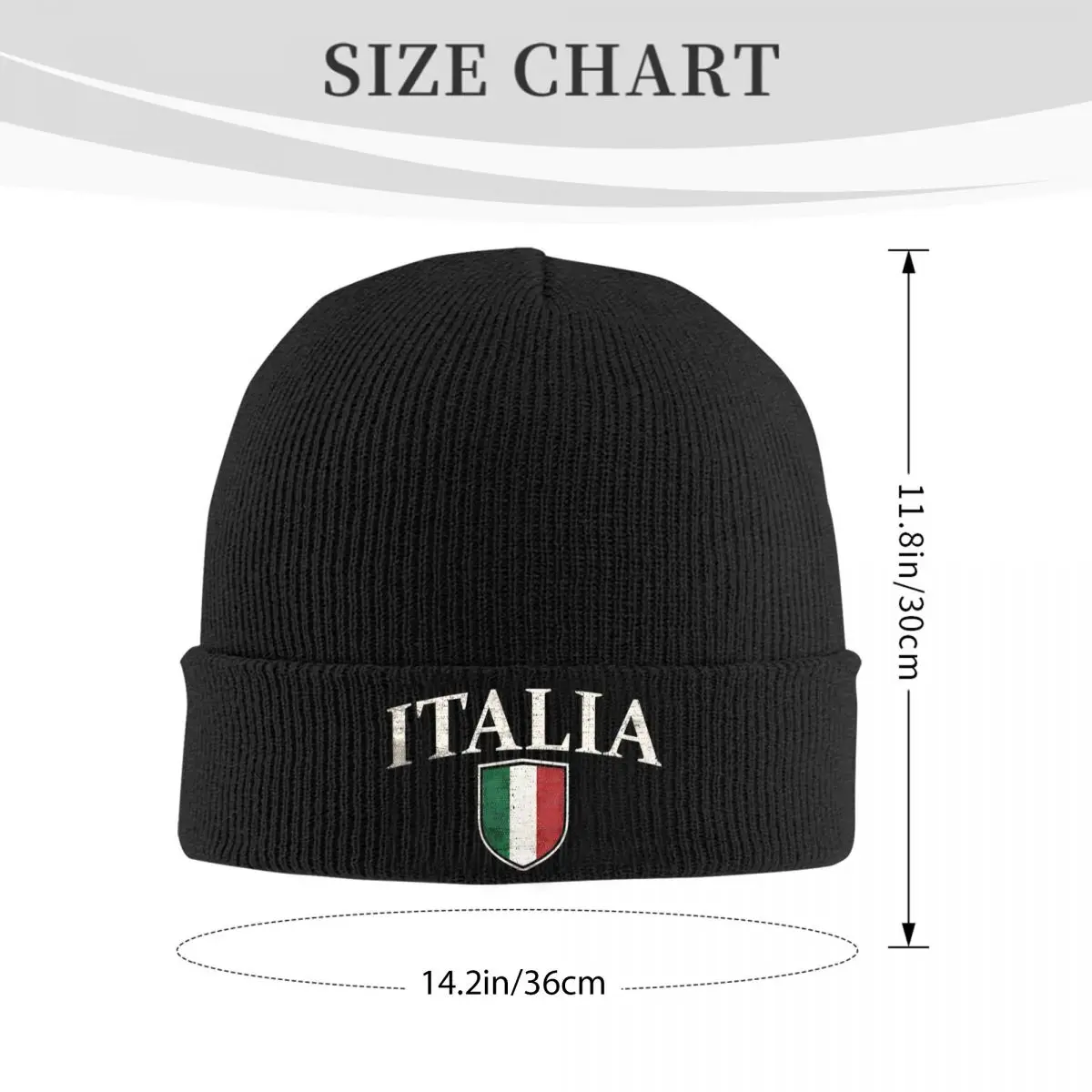 Gorros con bandera nacional de Italia, gorros de calle Y2K para hombres y mujeres, gorros Hippie, gorros de diseño de otoño, gorro suave y cálido