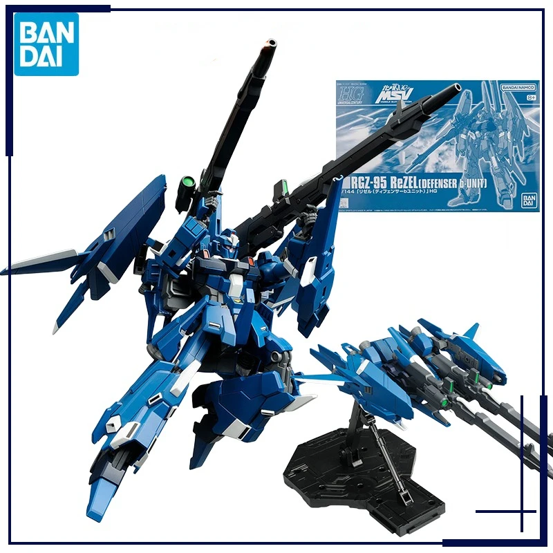 Original Genuine Bandai Anime GUNDAM RGZ-95C ReZEL Defenser B-Unit HGUC PB Assembly Model Toys Action Figure Gifts Collectible