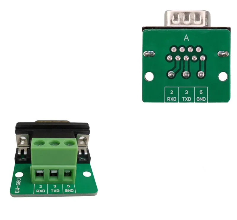 D-SUB 9 Pin Solderless Connectors DB9 RS232 Serial To Terminal Adapter