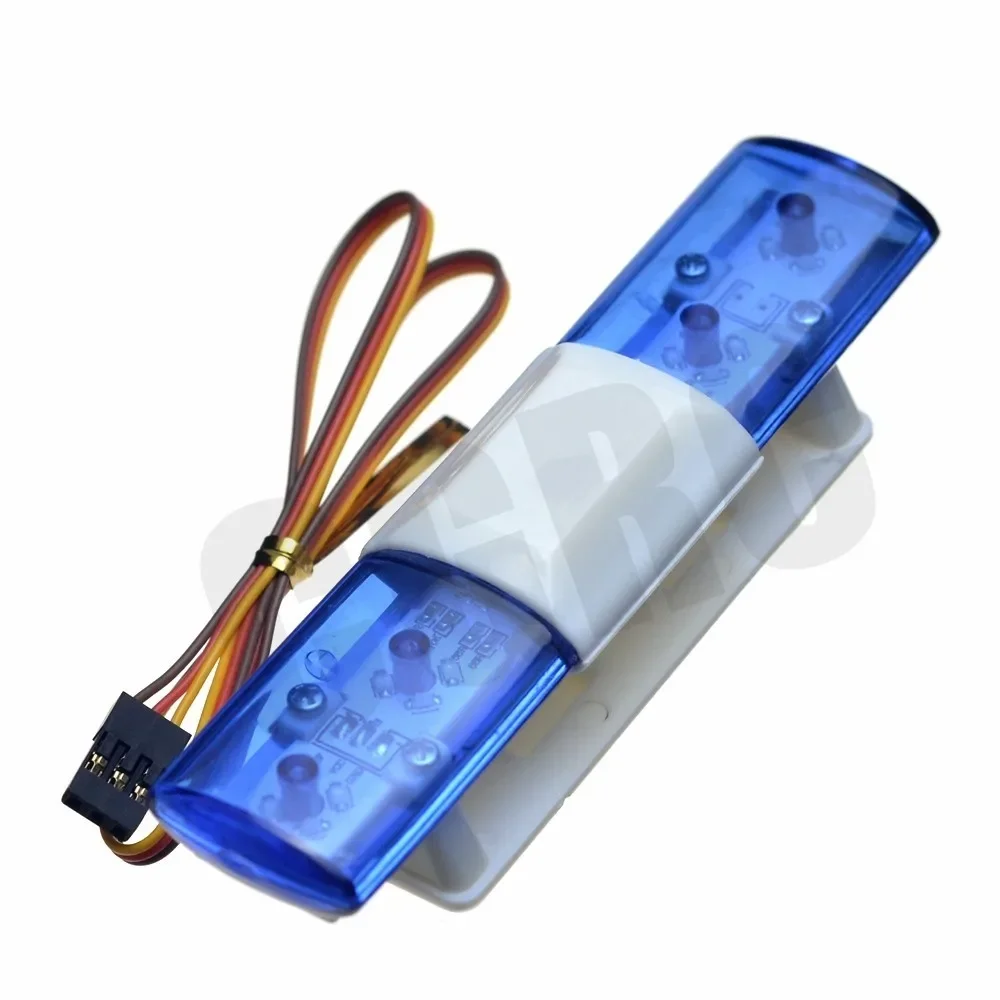 LED 360 Degrees Rotate Flash Police Light For 1/10 1/8 1/5 RC Car Crawler Short-Course Truck Drifting Tamiya Yokomo