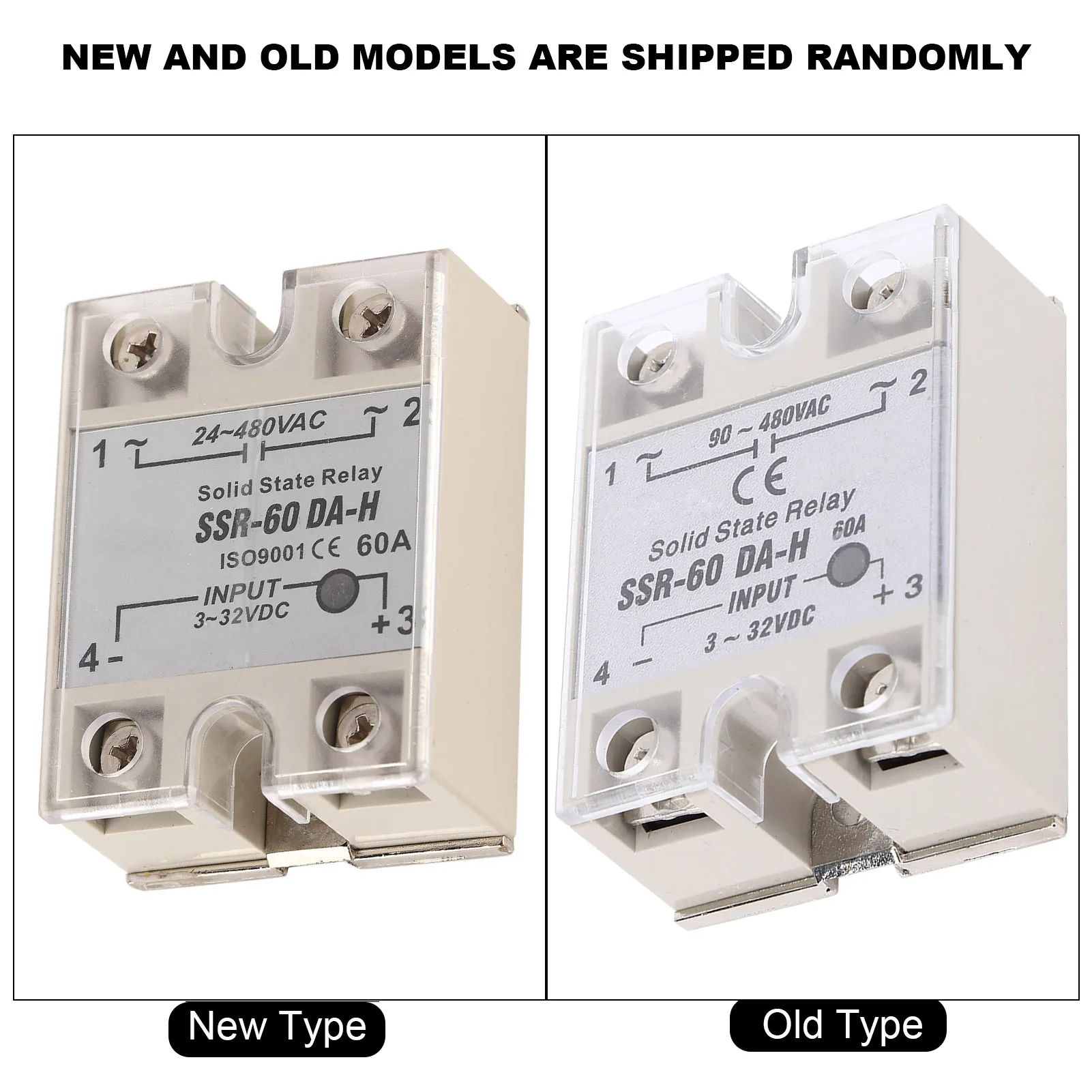 مرحل حالة مرحل AC SSR -AC SSR مع جودة عالية غير متصلة SSR-60A--H SSR-60A--H مرحل الحالة SSR
