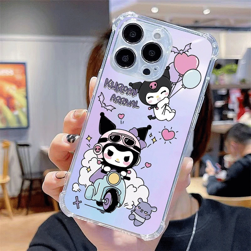 For IPhone 16 Pro Max 15 14 13 12 Mini 11 Pro X XR XS Max Cartoon Character Pattern Phone Casing image 2