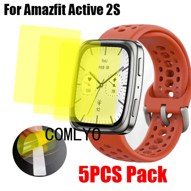 

5 шт. пленка для Amazfit Active 2S Smart Watch Защитная пленка для экрана HD TPU пленки