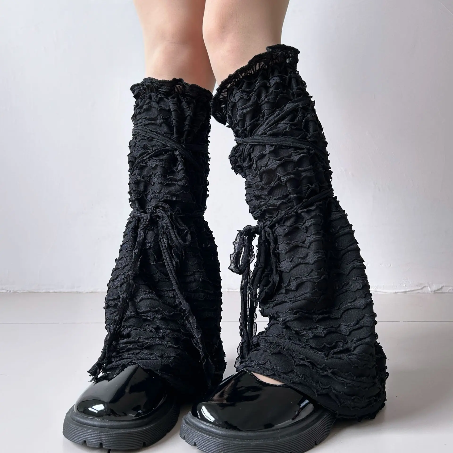 New Summer New Ballet Bow Tie Long Foot Cover Thin Pleated Net Lace Light Girl Lace Cover-up Sun Protection Socks