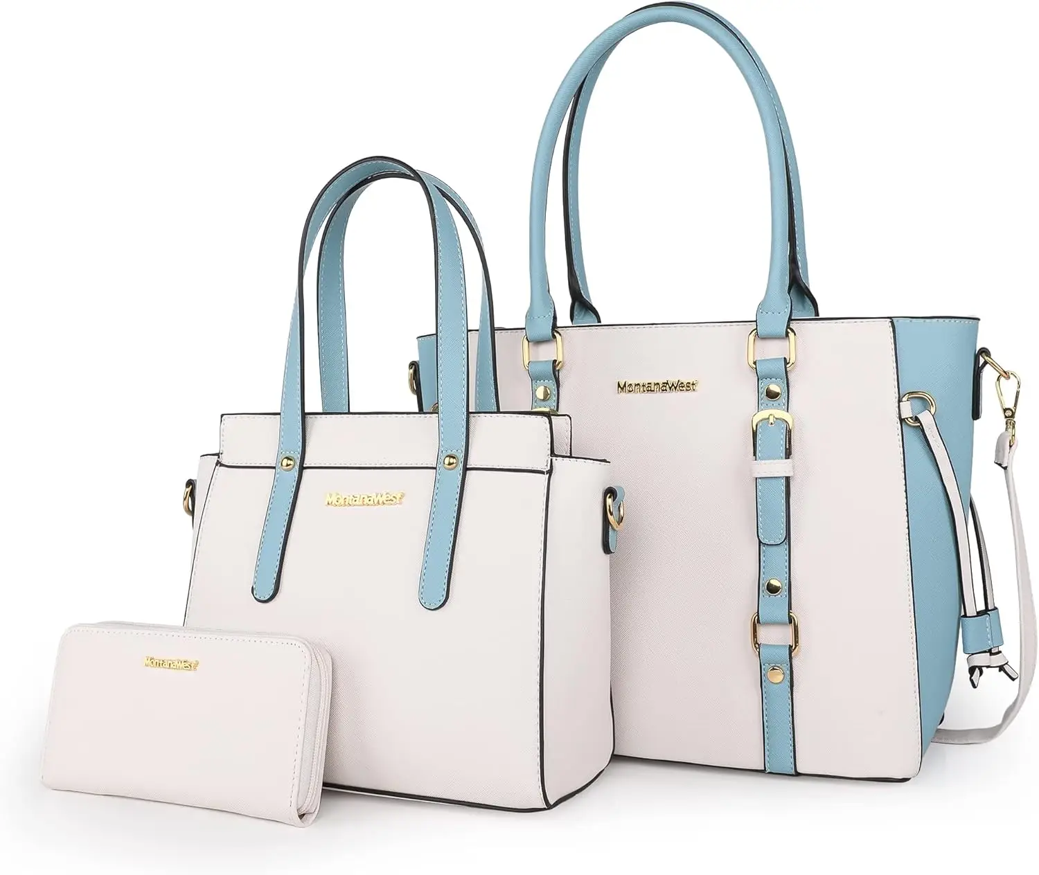 

Женский набор из 3 предметов: сумка-тоут и кошелек, сумка через плечо для повседневного использования