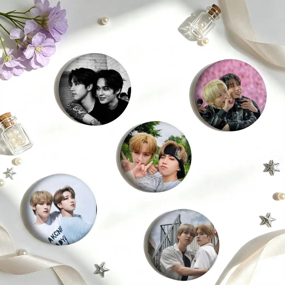 K-pop M-Male Idol Han Lee Know 25mm 32mm 44mm 58mm 75mm Brooches Badges Pins for Accessories Gift