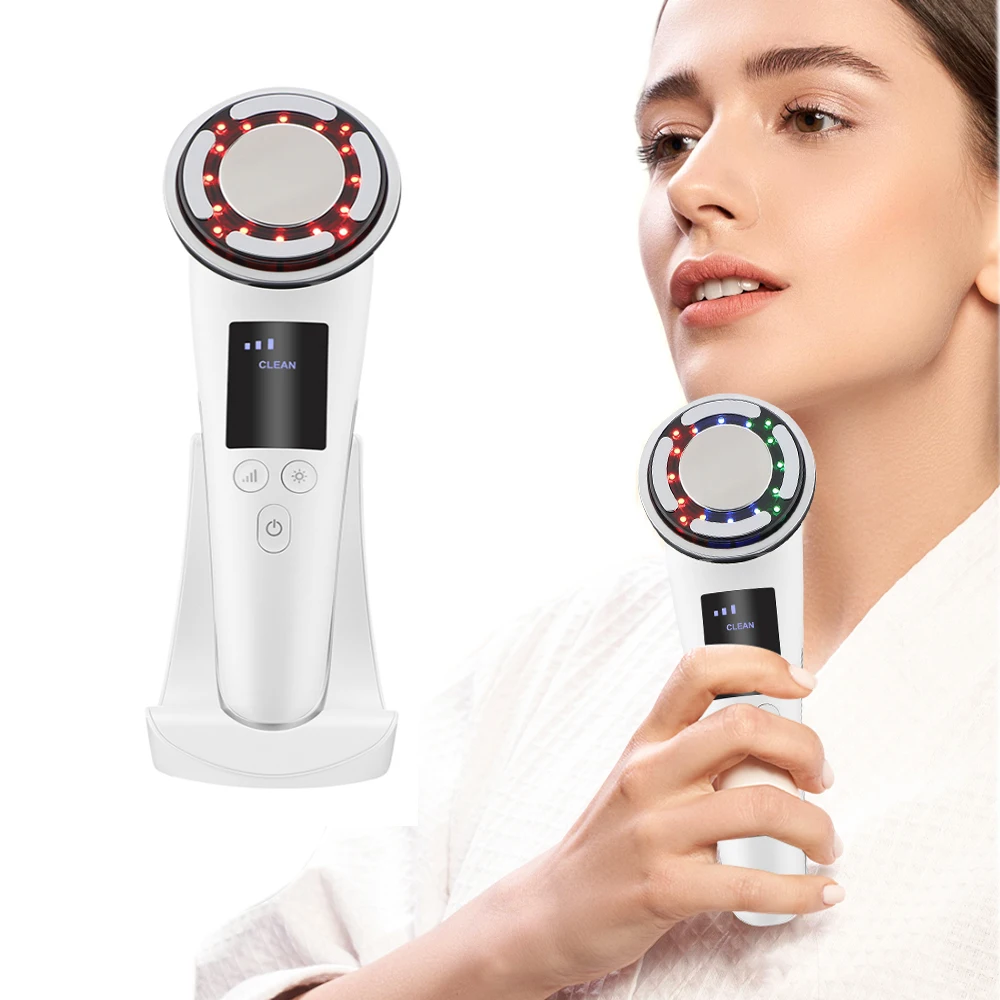 

EMS Face Massager Skin Care Red Light Therapy Slimming Double Chin Slimming Anti Wrinkle Microcurrent Face Lifting Clean Machine