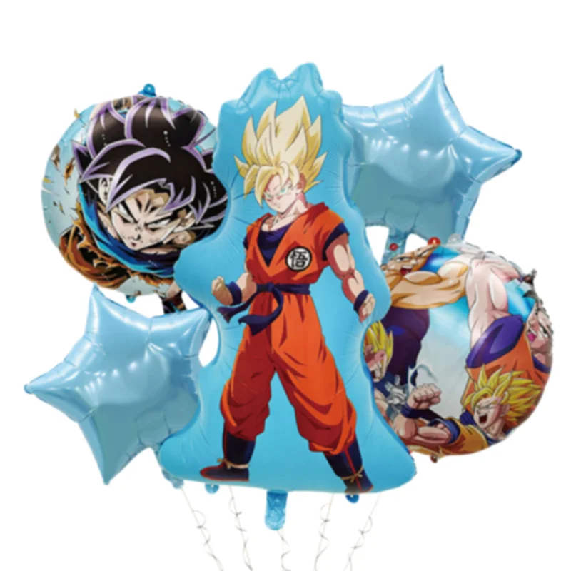 Anime Dragon Ball Thema Verjaardagsfeestje Benodigdheden Son Goku Ballon Banner Cake Topper Decoraties voor Kinderen Babyshower Gunsten