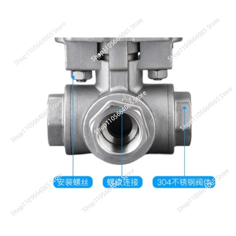 for Q16-64P Four-Way Manual Double L Flow Directional Valve 304 Stainless   Threaded Four-Way   1pcs
