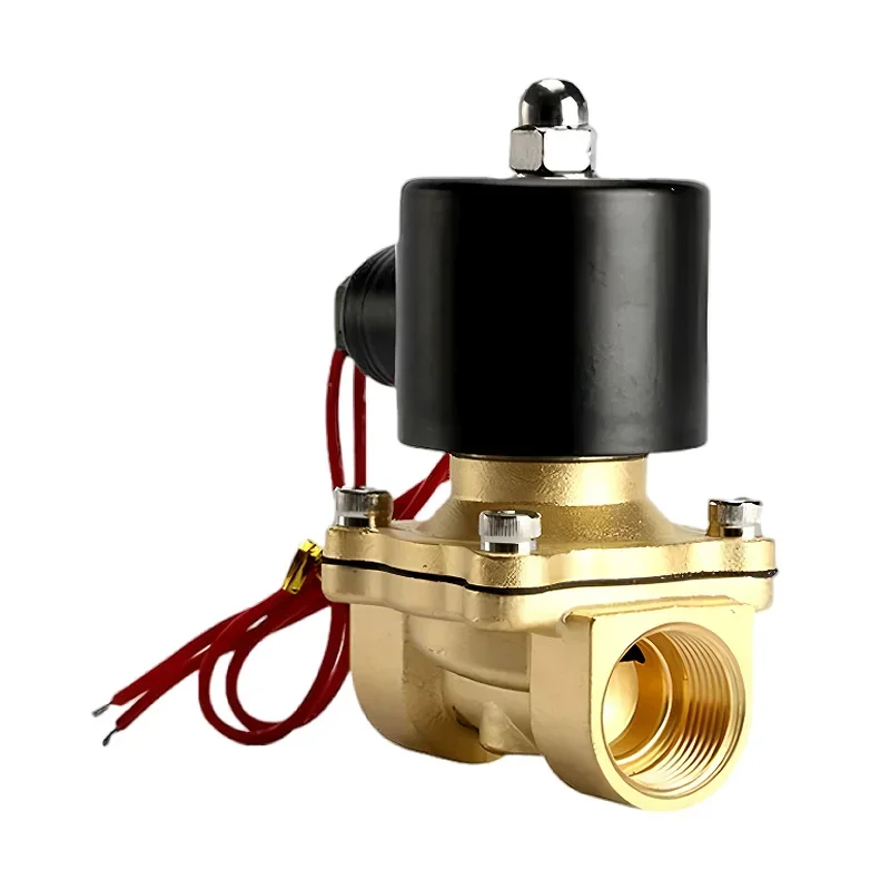 HLH 2W Water Valve Solenoid Valve Normally Closed DC12V/24V AC220V Pneumatic Valve For Water Oil Air DN8/10/15/20/25/32/40/50 Br