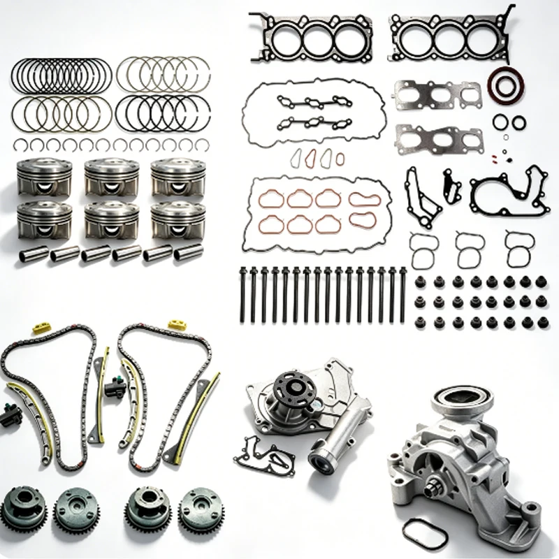 AW6048 Timing Chain Master Kit 24312-3C100 Fit G6DB G6DA 3.3L 3.8L V6 DOHC Timing Tensioner Guides & Sprockets Overhaul Parts