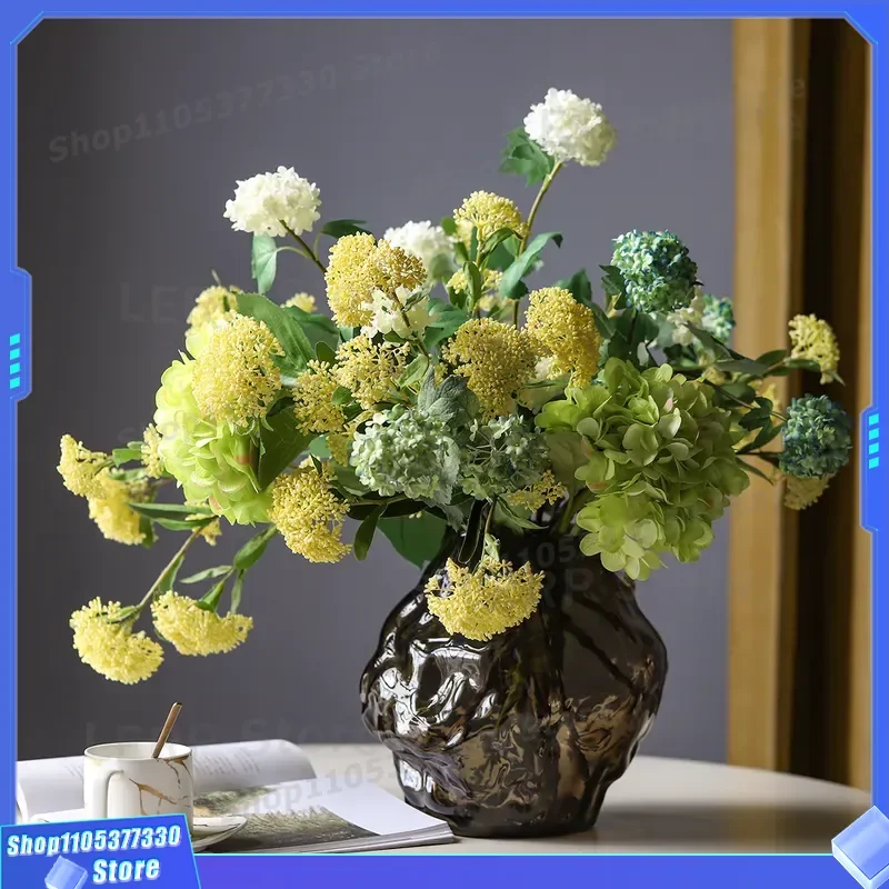 Large Wabi Sabi Style Flower Vase Home Decor Soft Furnishings Big Size Countertop Display Friendly Floral Arrangement