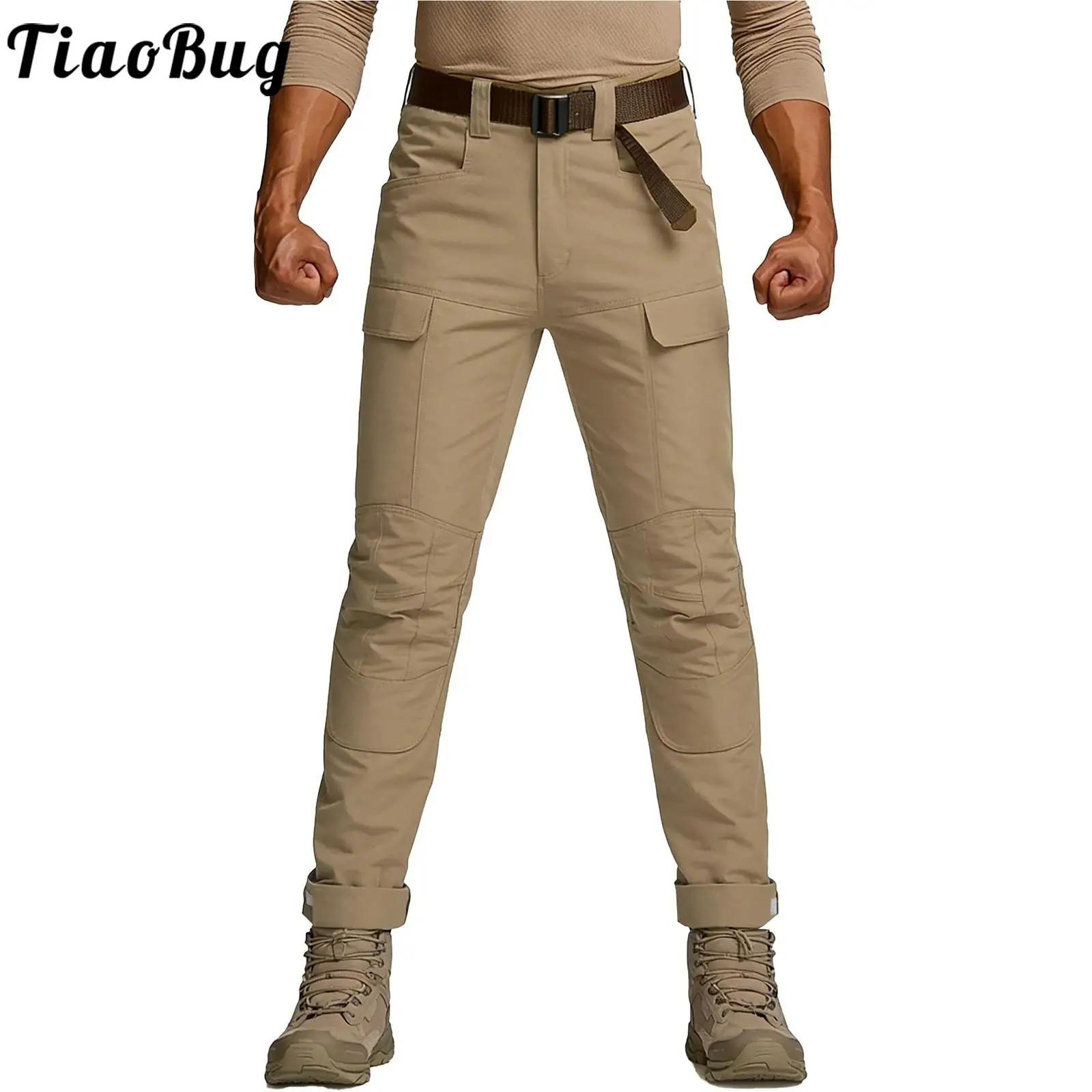 

Мужские тактические брюки-карго с несколькими карманами, эластичный пояс, свободные брюки, брюки для альпинизма, пешего туризма, кемпинга, рыбалки