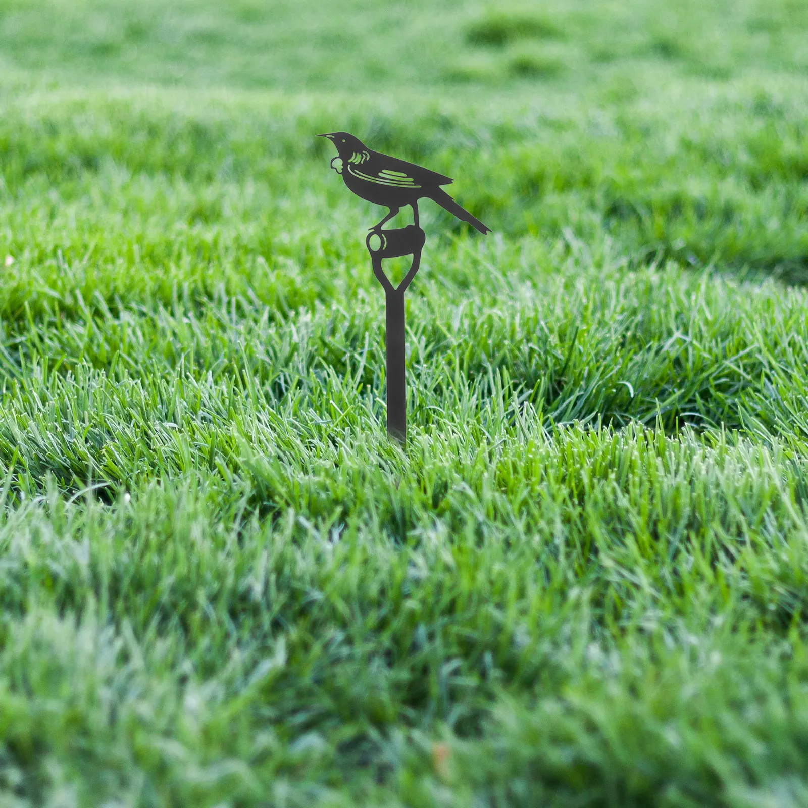 Bird Garden Stake Iron Craft Spring Connection Realistic Swinging Decorative Yard Outdoor Lawn Patio Stakes Yard Decor