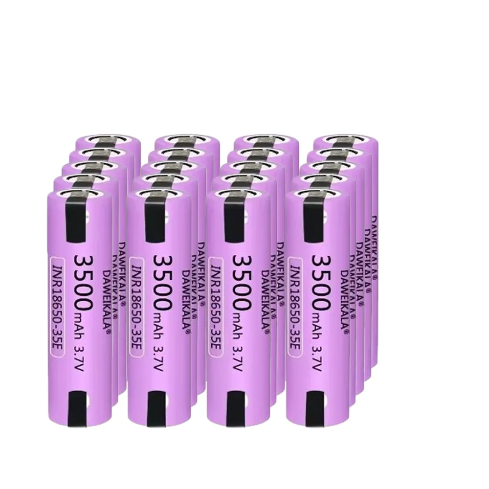

35E 18650 Type 3500mAh Rechargeable Battery 20A High Current Discharge for DIY Nickel Strip Power Tools & Flashlights