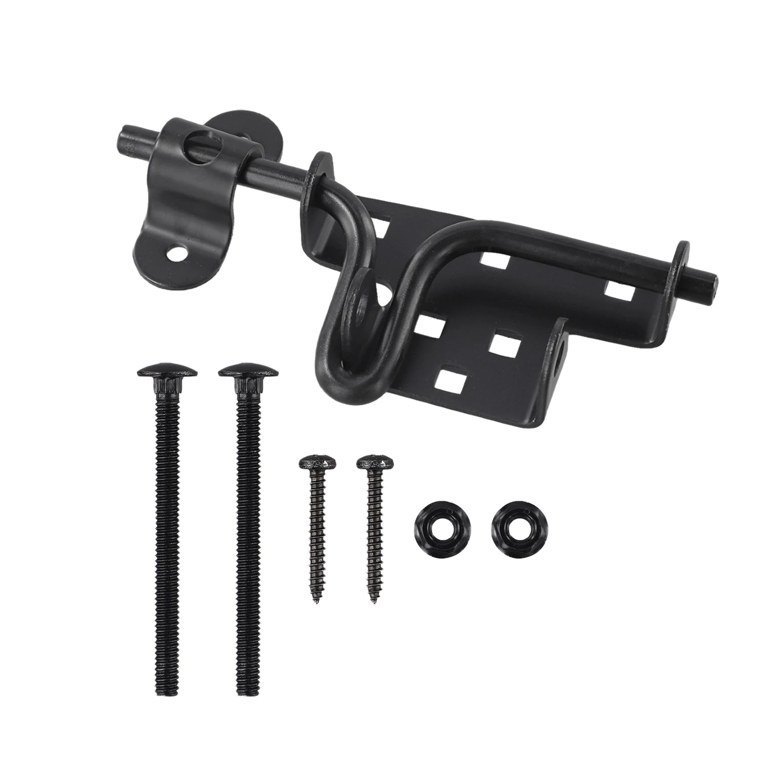 

Замок для двери из углеродистой стали, стальной замок-защелка, замки для раздвижных дверей, материал из углеродистой стали, простая установка, замок для садовых ворот