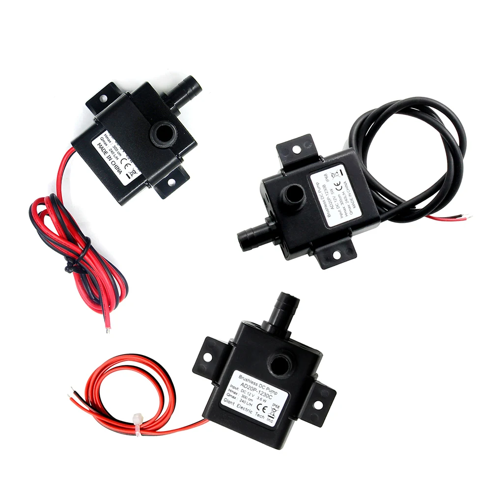 

DC 12V Water Cooling Pump Replacement Universal Cooler Accessory Mute Waterproof PC Brushless Pumps Modification Type 3