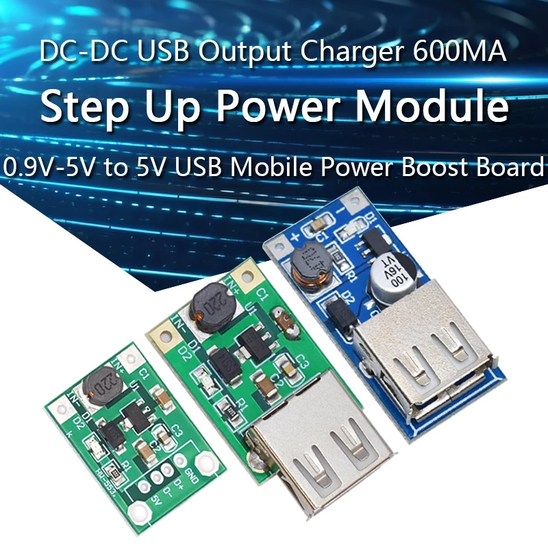 DC-DC USB Output charger step up Power Boost Module 0.9V ~ 5V to 5V 600MA USB Mobile Power Boost Board