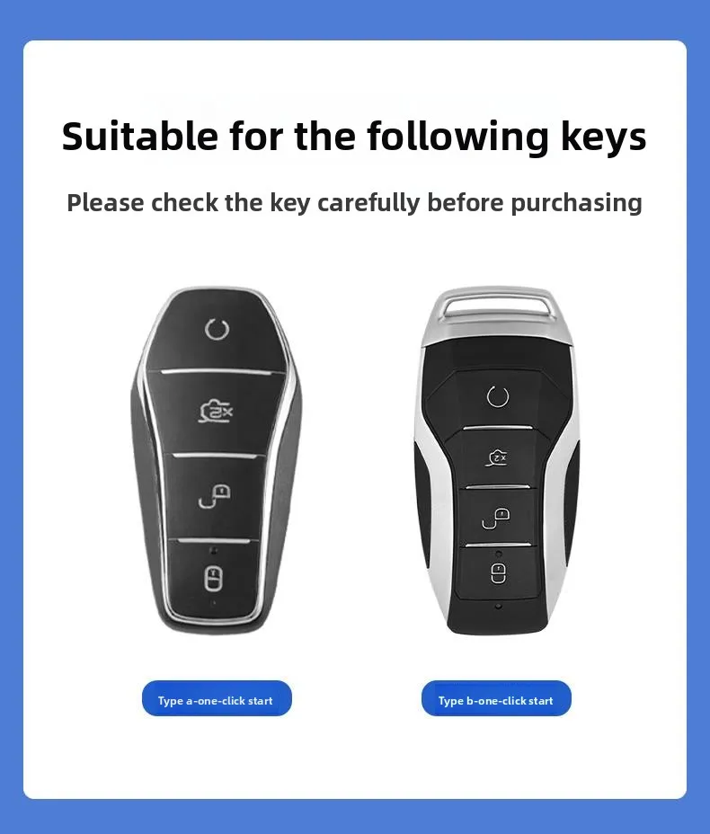 سبائك الزنك جديد حافظة مفاتيح السيارة الجلدية غطاء قذيفة فوب ل BYD أغنية زائد Atto 3 Han EV DM تشين ختم دولفين واقية السيارات المفاتيح #6