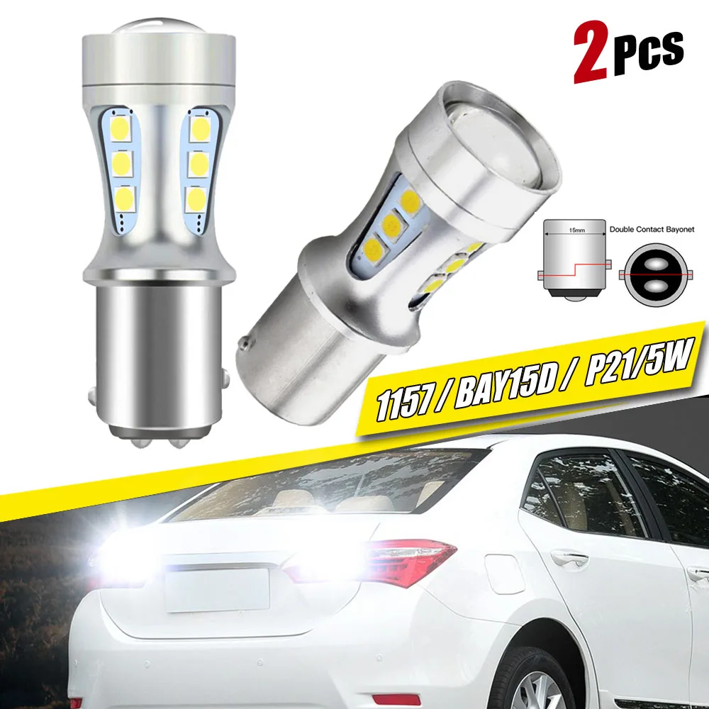 

1157 12v P21/5W BAY15D 7528 Led Brake Lights Stop Bulb Diode Tail Lamp For Kia Sportage Rio 3 4 Sorento Ceed Stonic Soul Picanto