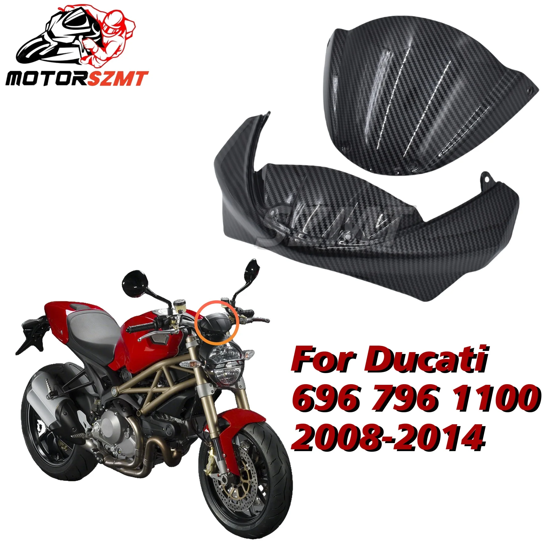 Sun Visor Instrument Hat For DUCATI 696 796 1100 Sun Visor Protector Cover