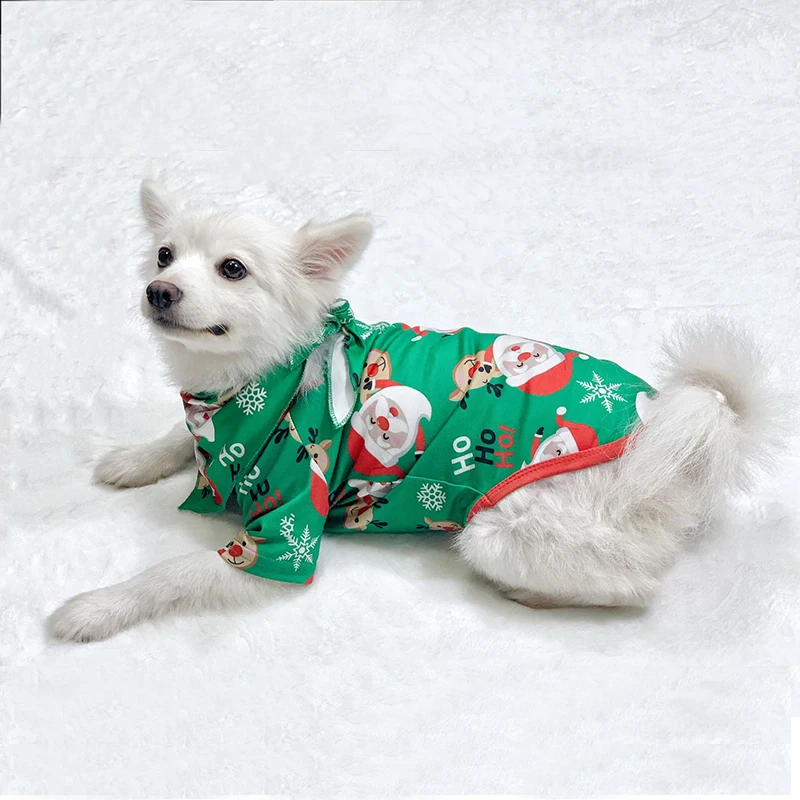 Xmas Family Pajama Matching Sets Pet Baby Kids Mother Father Dog Christmas Pajamas Outfits Big Children Snug Fit Santa Claus