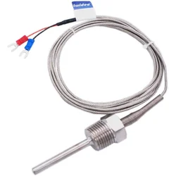 Sonde en acier inoxydable de type K PT100, contrôleur de température à tube thermocouple, filetage du capteur haute température, NPT 800, résistant à 1/2 °C