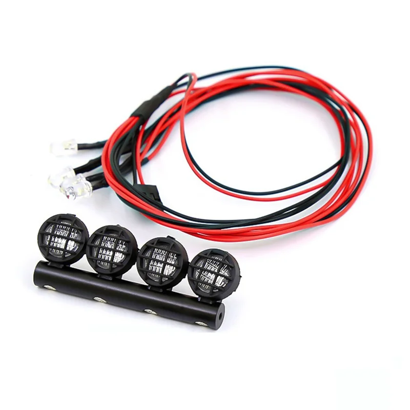1:18 Simulation Mesh Off-Road RC RC Car DIY Upgrade Spare Parts Luggage Rack Spotlights
