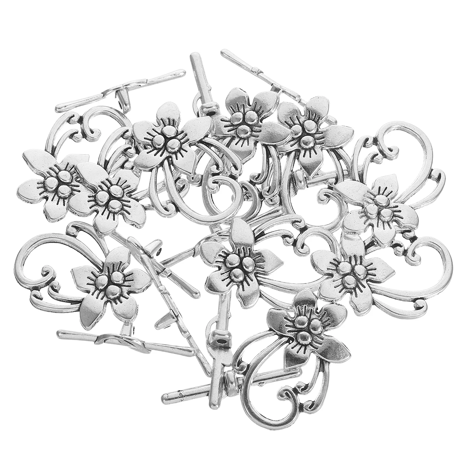 20 pezzi Ot chiusure a ginocchiera connettori durevoli in lega stile vintage per gioielli fai da te che realizzano braccialetti collana chiusura a ginocchiera