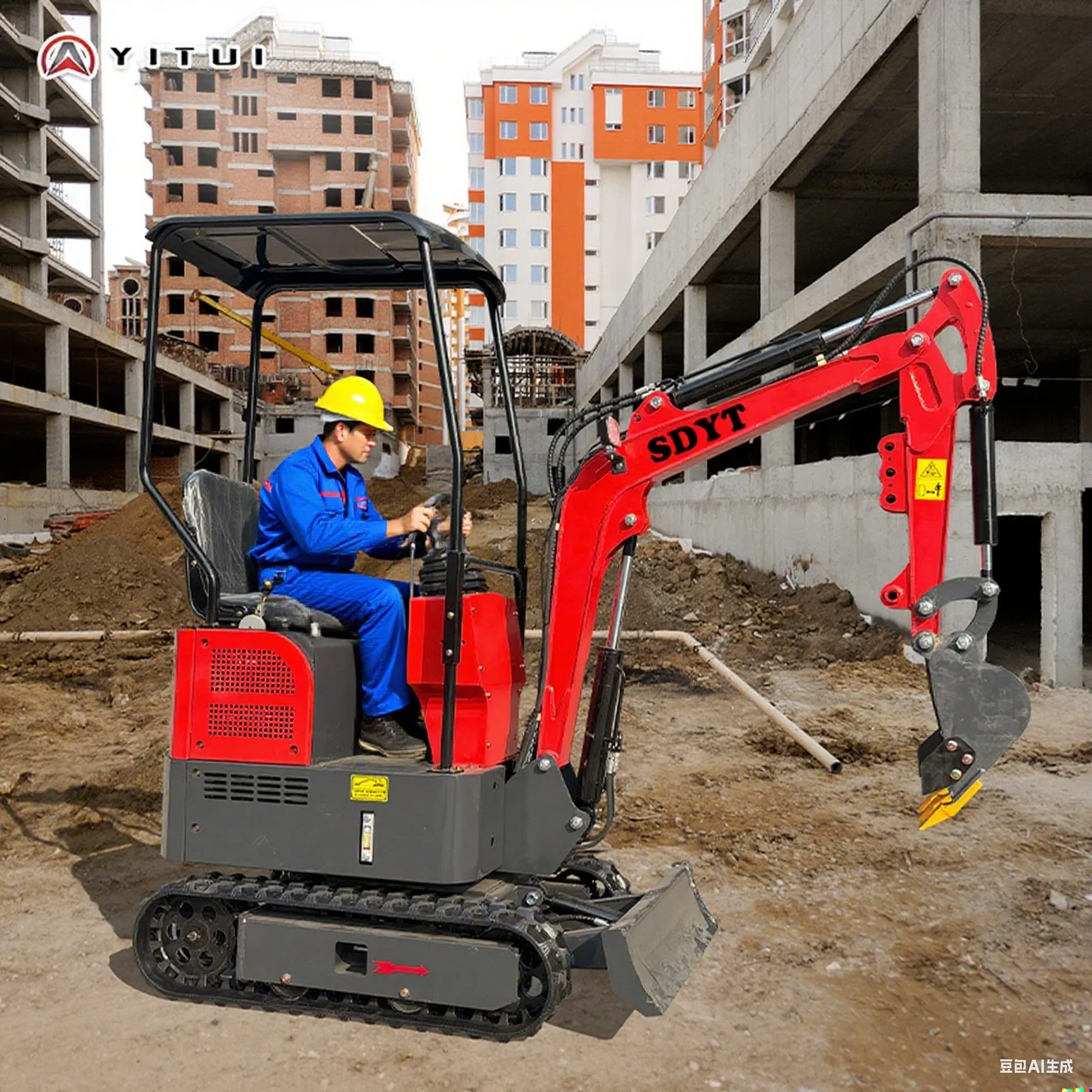 Mini escavatore cingolato da 1,5 tonnellate personalizzato con motore Kubota Ce Epa Euro 5 a prezzo speciale di fabbrica in Cina